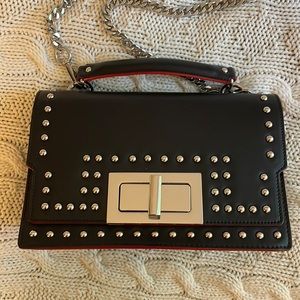 Gorgeous Italian leather bag with studded details
